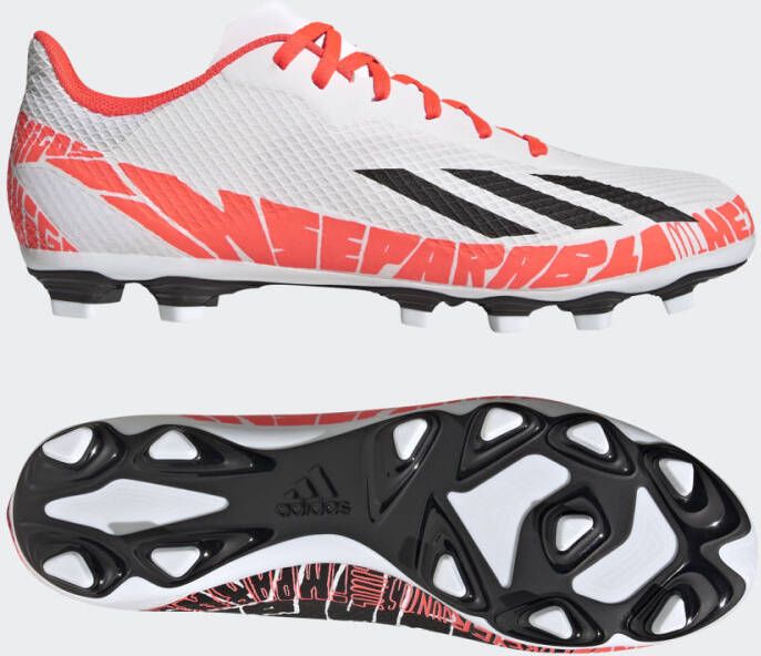 adidas X Speedportal Messi.4 Gras/Kunstgras Voetbalschoenen(FxG)Wit Rood Zwart