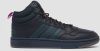 Adidas hoops 3.0 mid wtr sneakers zwart/groen heren online kopen