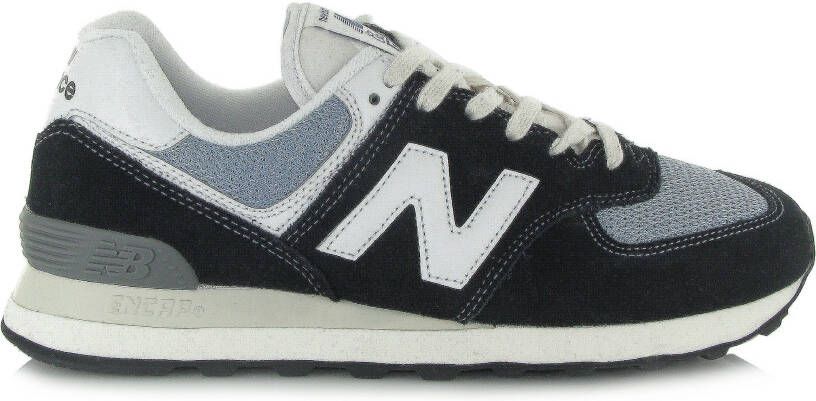 New Balance 574 Heren Schoenen Blue Leer, Textil