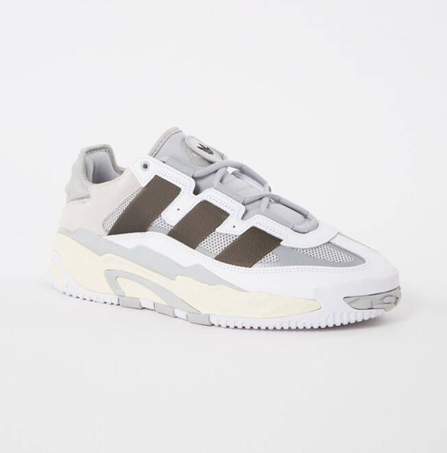 Adidas Niteball sneaker met leren en suè, de details