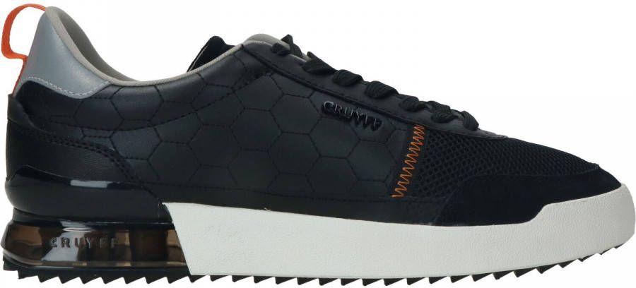 Cruyff Contra Hex Leather/Suede Zwart Heren online kopen