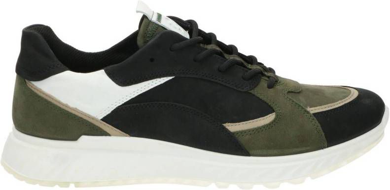 Ecco ST1 Sneaker Heren Groen/Kahki/Meerkleurig/Zwart