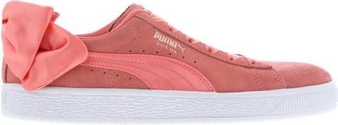 Puma Suede Bow Dames Schoenen Pink Leer