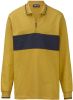 John F. Gee Sweatshirt van zuiver katoen Geel/Grijs online kopen
