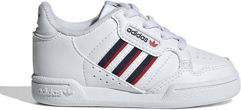 Adidas Originals Continental 80 Stripes sneakers wit/donkerblauw/rood