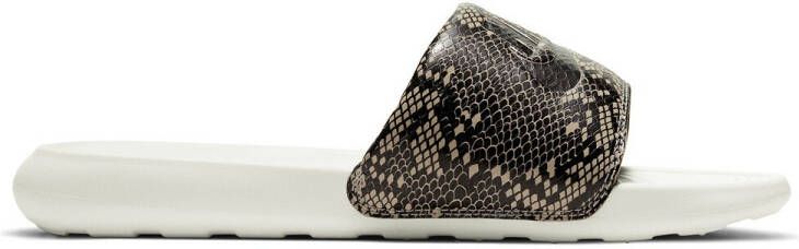 Nike Victori One Slipper met print voor dames Grijs
