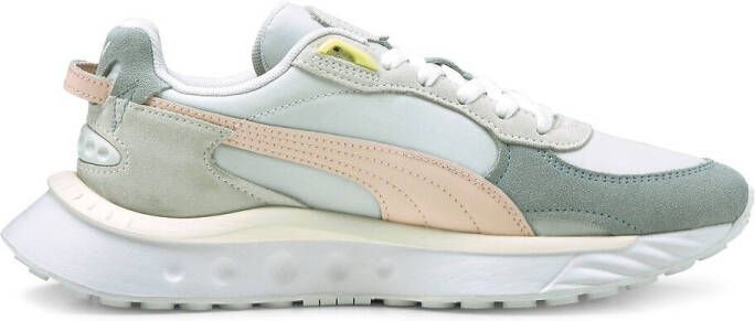 Puma Wild Rider Rollin sneaker met suè, de en leren details