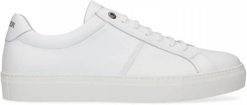 Van lier Witte sneakers met subtiele print