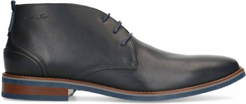 Van lier Zwarte leren veterboots