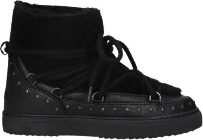 Inuikii Zwarte Enkelboots Curly Rock