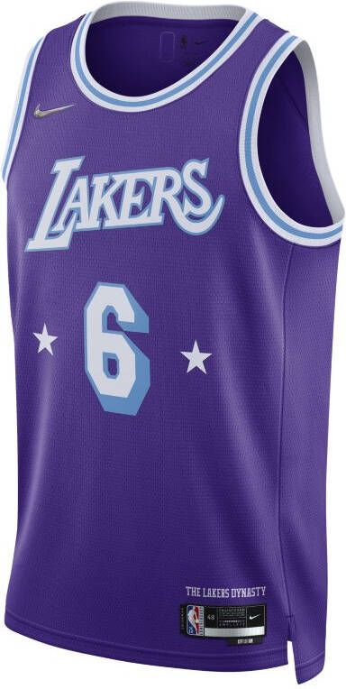 Nike Los Angeles Lakers City Edition Swingman NBA jersey met Dri FIT Field Purple Heren