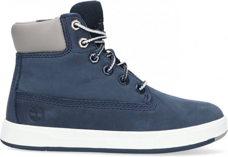 Timberland Blauwe Hoge Sneaker Davis Square 6 Inch Kids