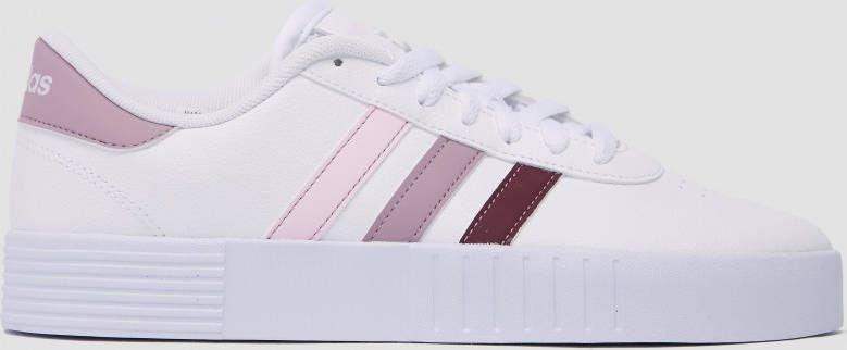 Adidas court bold sneakers wit/roze dames