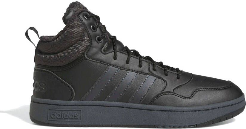 Adidas hoops 3.0 mid winterized sneakers zwart/grijs heren