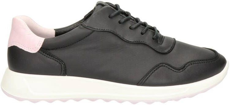 Ecco Flexure Runner leren sneakers zwart/roze