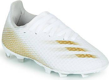 Adidas Kids adidas X GHOSTED.3 GRAS VOETBALSCHOENEN(FG)Kids Wit Goud Zilver