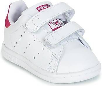 adidas Originals Stan Smith CF I leren sneakers wit/roze
