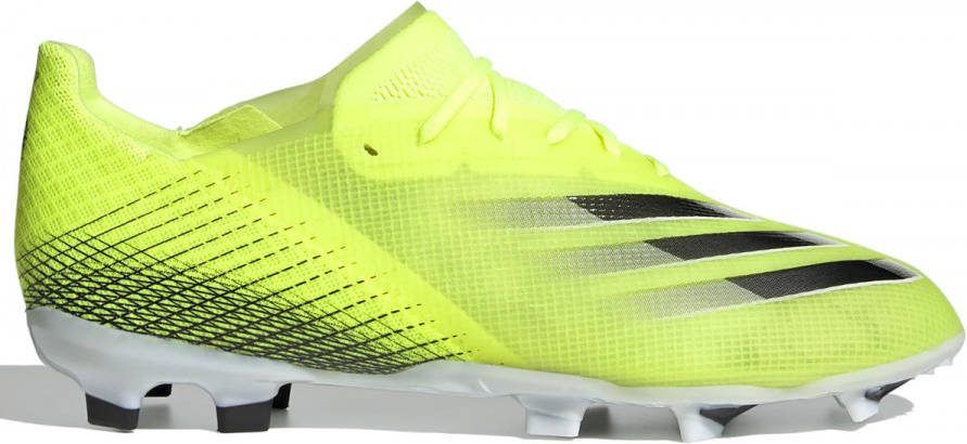 Adidas Kids adidas X Ghosted.1 Gras Voetbalschoenen (FG) Kids Geel Zwart Blauw