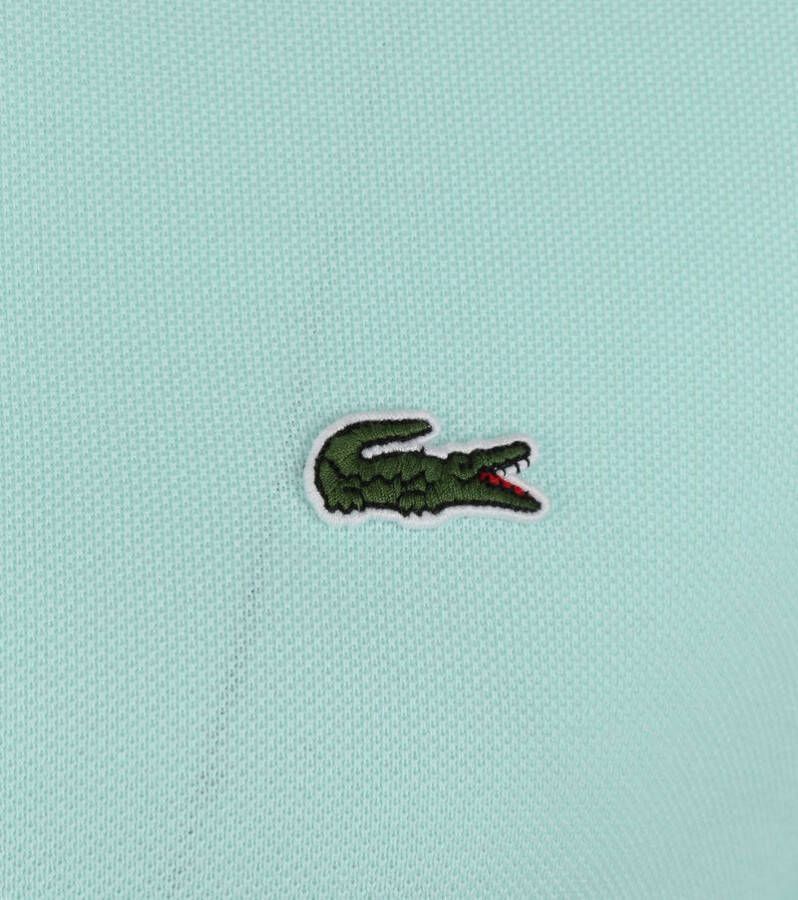 Lacoste Polo slim fit en petit piqué uni , Blauw, Heren