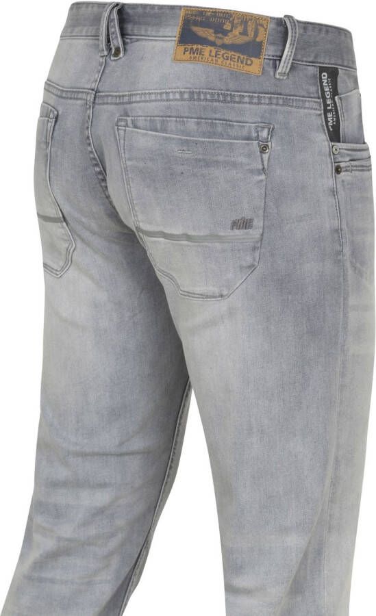 PME Legend Lichtgrijze Slim Fit Jeans Skymaster Grey On Bleached