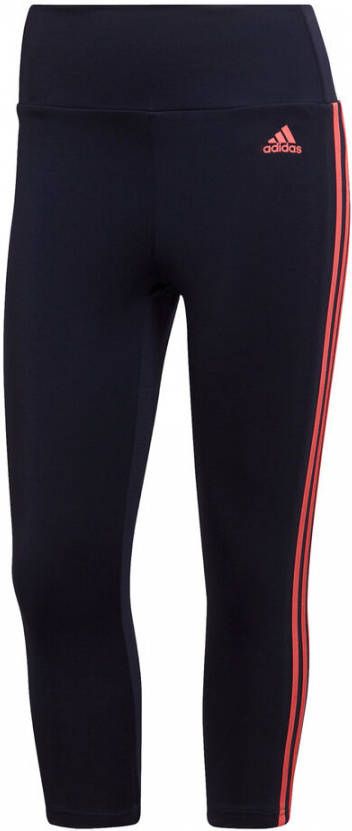 adidas Trainingstights DESIGNED TO MOVE HIGH RISE 3 STREPEN SPORT 3/4 TIGHT