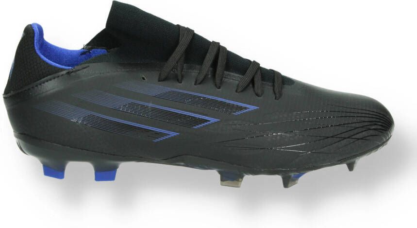 Adidas X Speedflow.2 Voetbalschoenen Firm Ground Core Black/Sonic Ink/Solar Yellow Dames