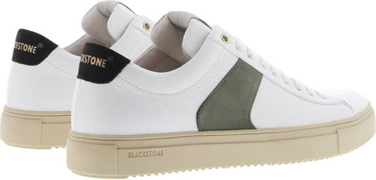 Blackstone Vg09 White Dark Green Lage Sneaker , Wit, Heren