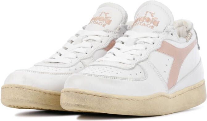 Diadora Heritage Dames leren dames sneakers mi basket row cut