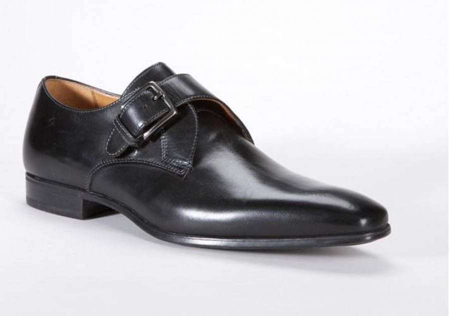 Giorgio 46997 Zwarte leren gespschoen(Nero )