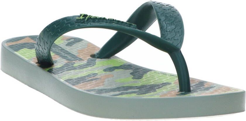 Ipanema Classic Kids teenslippers met camouflage print kaki/groen