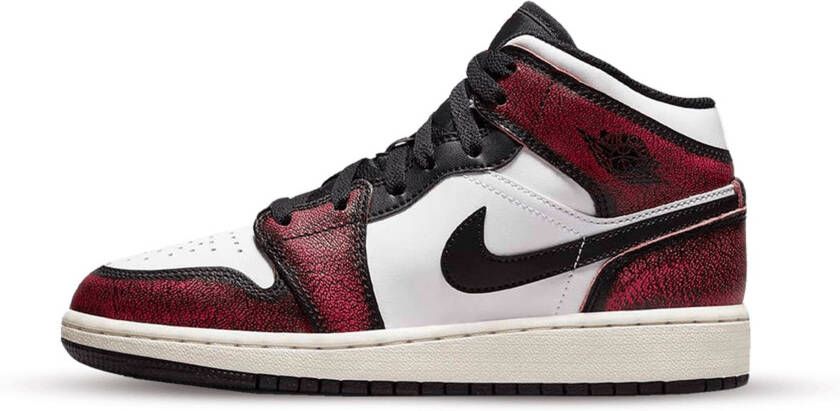 Jordan Air 1 Mid Alternate Bred Toe Sneakers , Rood, Heren