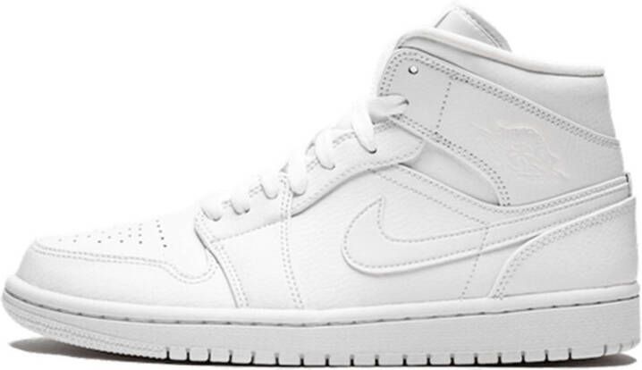 Jordan Air 1 Mid Triple White 2022 , Wit, Heren