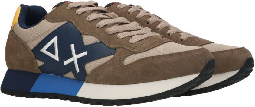 SUN68 Jaki Solid Sneaker Heren Beige/Multi