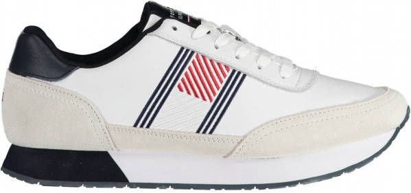 Tommy Hilfiger Sneakers ESSENTIAL RUNNER FLAG LEATHER met flag borduursel bij de hiel