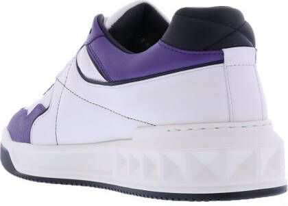 Valentino One Stud Low top Nappa Sneakers , Wit, Heren