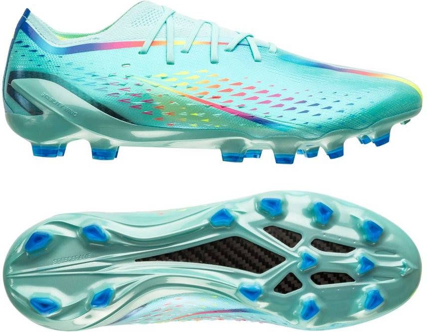 adidas X Speedportal .1 AG Al Rihla Turquoise/Rood/Blauw
