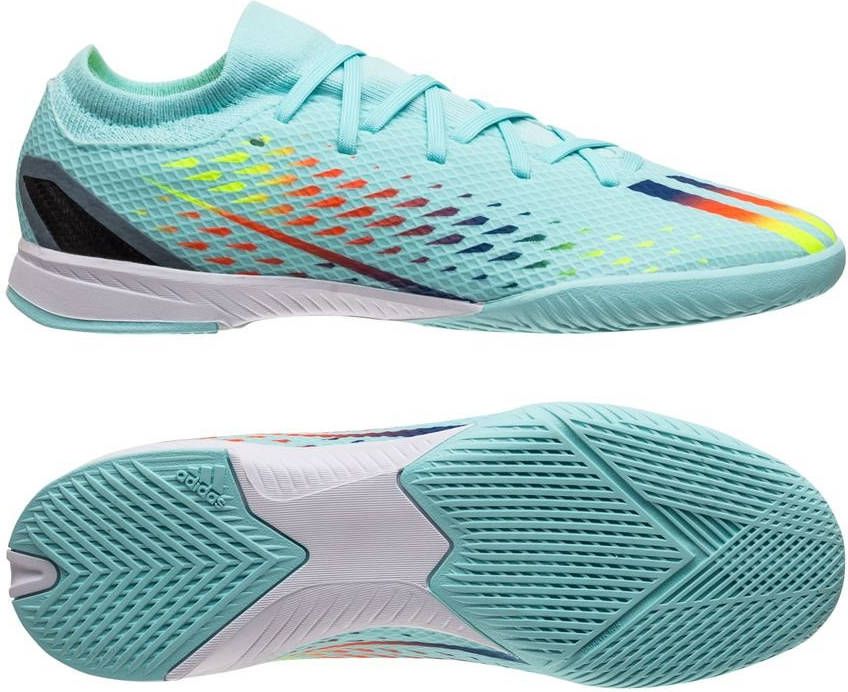 adidas X Speedportal .3 IN Al Rihla Turquoise/Blauw/Geel Kinderen