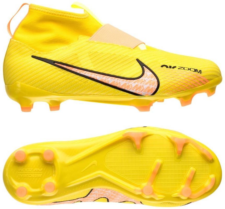 Nike Jr. Zoom Mercurial Superfly 9 Pro FG Voetbalschoenen voor kleuters/kids(stevige ondergrond) Geel