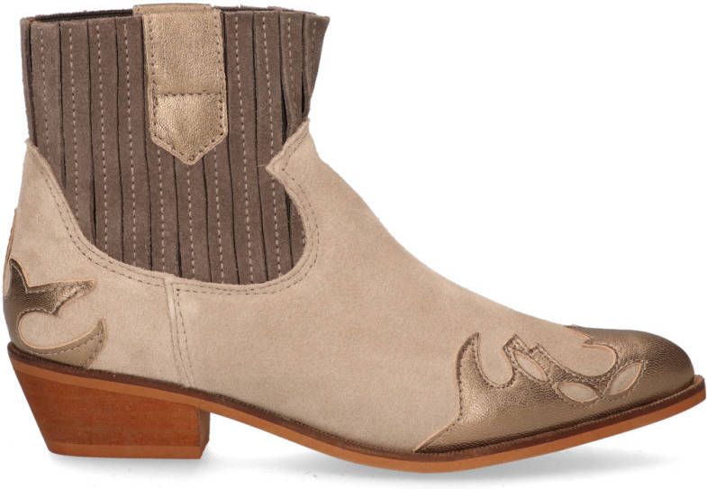 Dwrs Austin Western enkellaarsjes , Beige, Dames