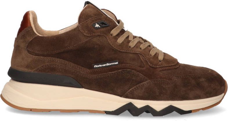 Floris van bommel De Zager 02.00 Taupe G+ Wijdte Lage sneakers