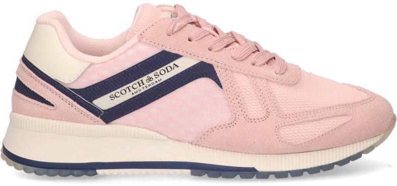 Scotch & Soda Vivex suède sneakers roze