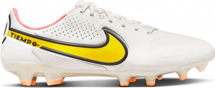Nike Tiempo Legend 9 Pro Gras Voetbalschoenen(FG)Beige Geel Oranje